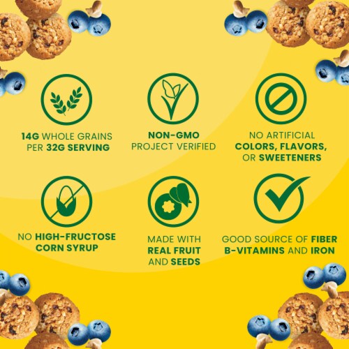belVita Energy Bites Blueberry and Sunflower Seed Perspective: left