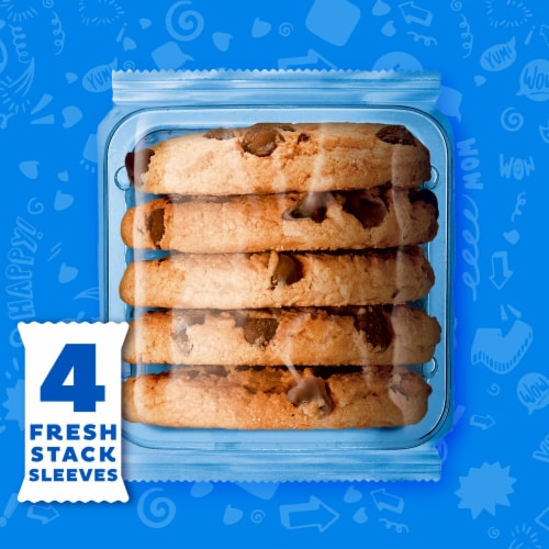CHIPS AHOY! Fresh Stacks Original Chocolate Chip Cookies Perspective: left