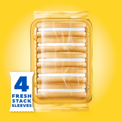 OREO Fresh Stacks Golden Sandwich Cookies Perspective: left