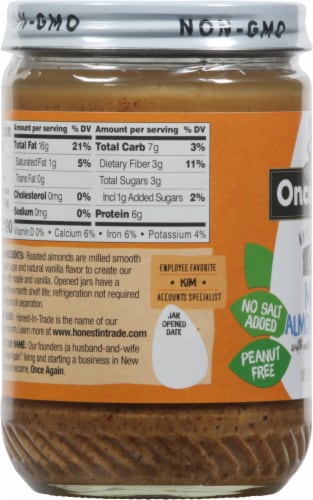 Once Again® Creamy Maple Almond Butter Perspective: left