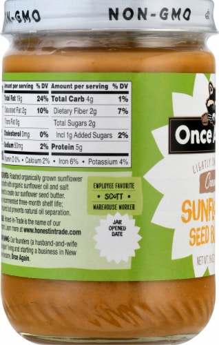 Once Again® Organic Lightly Sweetened Creamy Sunflower Seed Butter Perspective: left