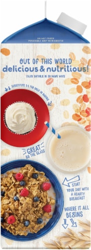 Planet Oat Dairy Free Vanilla Oat Milk Perspective: left