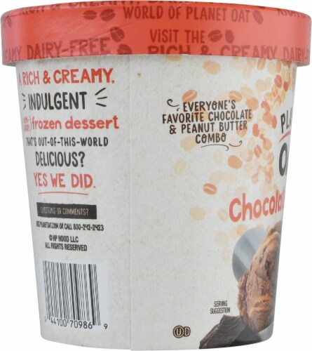 Planet Oat Chocolate Peanut Butter Swirl Frozen Dessert Perspective: left