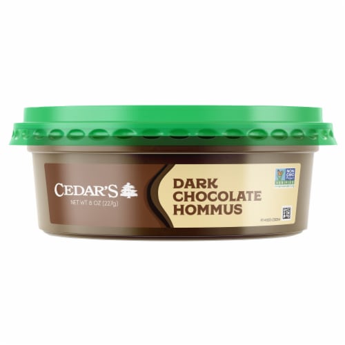 Cedar's Dark Chocolate Hummus Perspective: left
