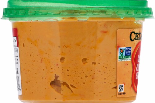 Cedar's Roasted Red Pepper Hommus 16 oz Perspective: left