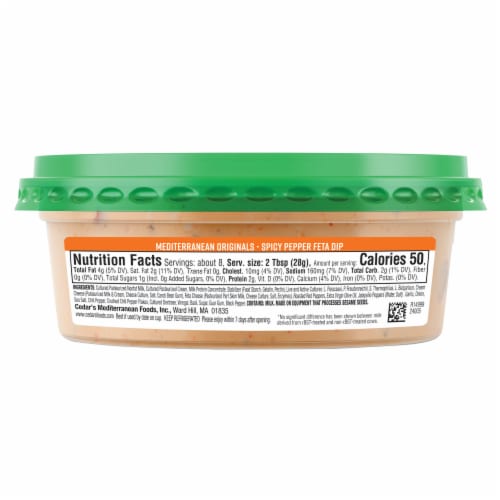 Cedar's Foods Spicy Pepper Feta Dip Perspective: left