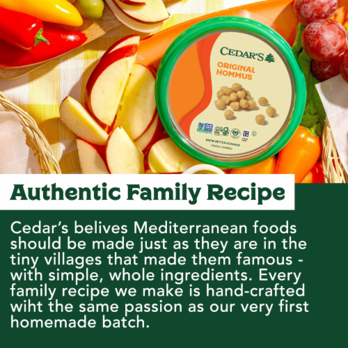 Cedar's Roasted Red Pepper Hommus Perspective: left