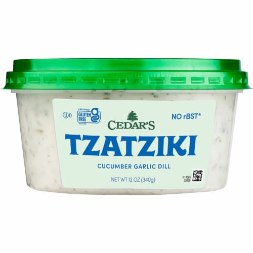 Cedar's Foods Cucumber Garlic Dill Tzatziki Perspective: left