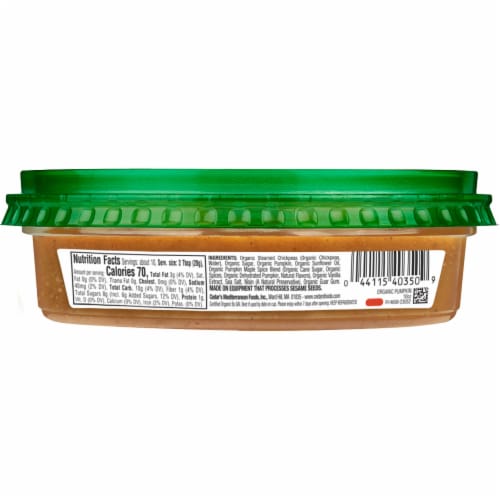 Cedar's Foods Organic Pumpkin Hommus Perspective: left