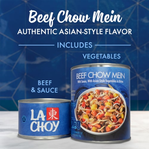 La Choy Beef Chow Mein With Sauce & Asian-Style Vegetables Perspective: left