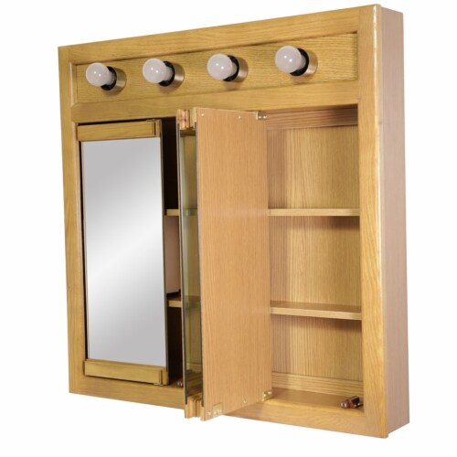Richland 30Inch Bathroom Medicine Wood in Nutmeg Oak, 1 Kroger