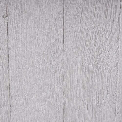 Suncast 16 Inch Farmington Decorative Rustic Wood Finish Garden Planter, White Perspective: left