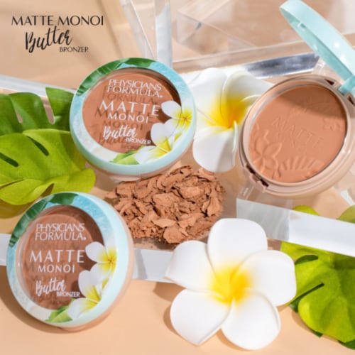 Escape to paradise with this luxuriously creamy Matte Monoi Butter Bronzer from Physicians Formula. Perspective: left