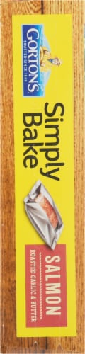Gorton's® Simply Bake Roasted Garlic & Butter Salmon Fillets Perspective: left