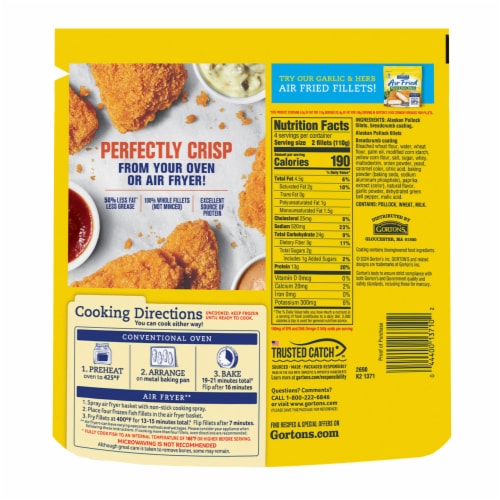 Gorton's® Air Fried Fish Fillets Perspective: left