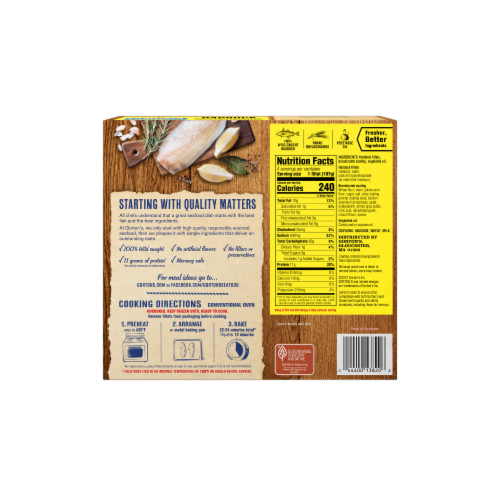 Gorton's Premium Haddock Fish Fillets Perspective: left