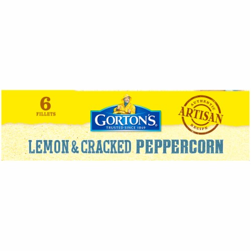 Gorton's® Lemon & Cracked Peppercorn Breaded Fish Fillets Perspective: left