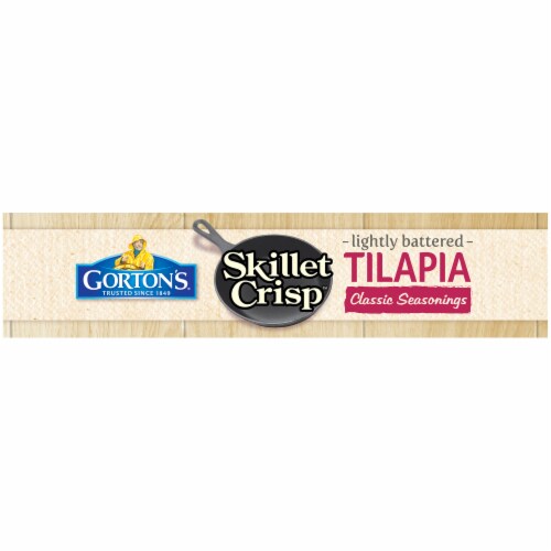 Gorton's Skillet Crisp Classic Seasonings Lightly Battered Tilapia Perspective: left