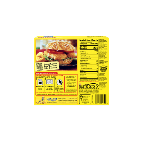Gorton’s Beer Battered Fish Fillets, Wild Caught Pollock, Frozen Perspective: left