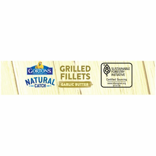 Gorton's Natural Catch Garlic Butter Grilled Fish Fillets Perspective: left