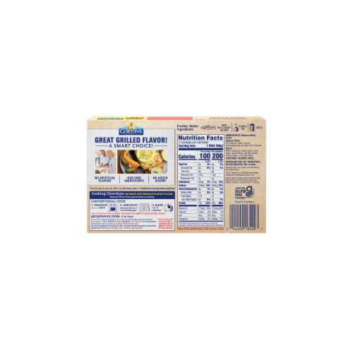 Gorton’s Flame Grilled Salmon Classic Style, Wild Caught Salmon, Frozen Perspective: left