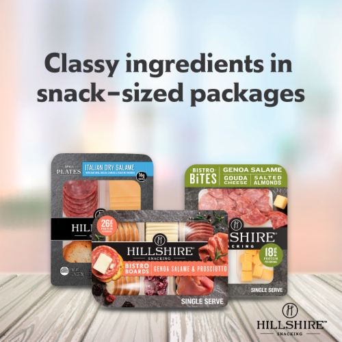 Hillshire® Snacking Bistro Bites Italian Dry Salame and Cheese Perspective: left