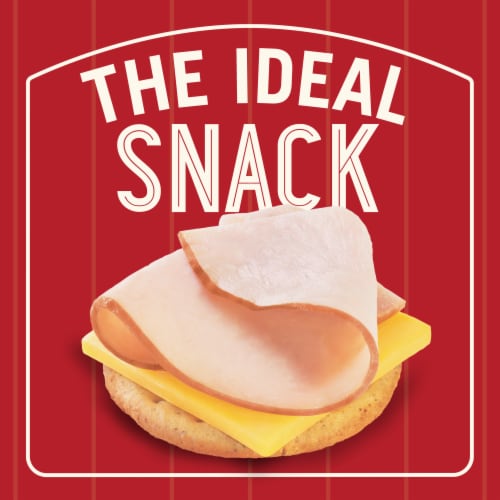 Hillshire Farm® Oven Roasted Trukey Breast Natural Cheddar Cheese and Wheat Cracker Snack Kit Perspective: left