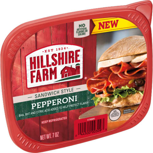 Hillshire Farm Sandwich Style Pepperoni Perspective: left
