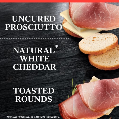 Hillshire® Snacking Small Plates Prosciutto with White Cheddar Cheese Perspective: left