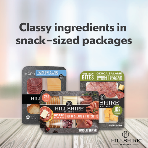 Hillshire® Snacking Small Plates Genoa Salami and White Cheddar Cheese Snack Pack Perspective: left