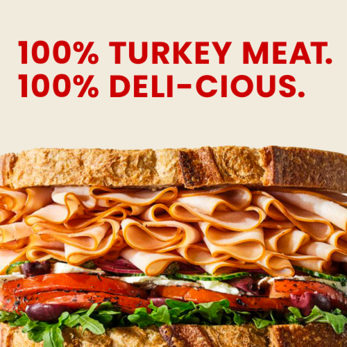 Hillshire Farm Ultra Thin Sliced Oven Roasted Turkey Breast Sandwich Meat Perspective: left