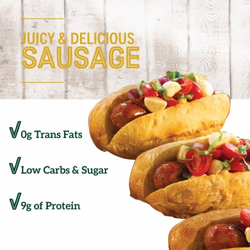 Hillshire Farm Beef Links Smoked Sausage Perspective: left