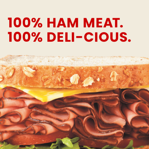Hillshire Farm Ultra Thin Sliced Black Forest Ham Deli Lunch Meat Perspective: left