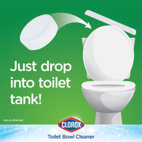 Clorox Ultra Clean Bleach Toilet Tablets Perspective: left