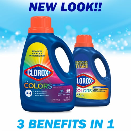 Clorox 2 for Colors -in-Laundry Original Scent Additive Perspective: left