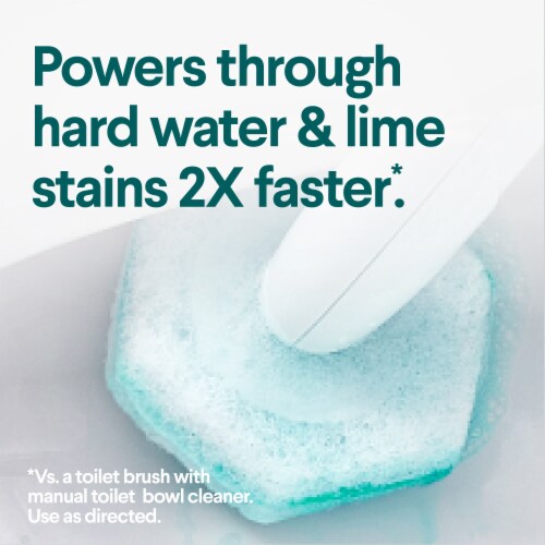 Clorox ToiletWand Rainforest Rush Disinfecting Scrubbing Pads Toilet Cleaning Refills Perspective: left