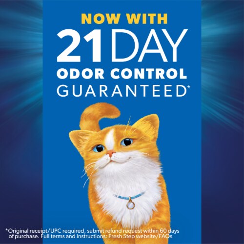 Fresh Step Clean Paws Multi-Cat Scented Litter with Febreze Clumping Cat Litter Perspective: left