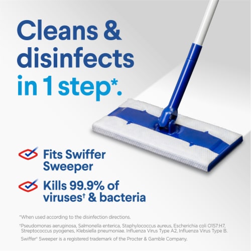 Clorox Disinfecting Rain Clean Wet Mopping Cloths Refills Perspective: left