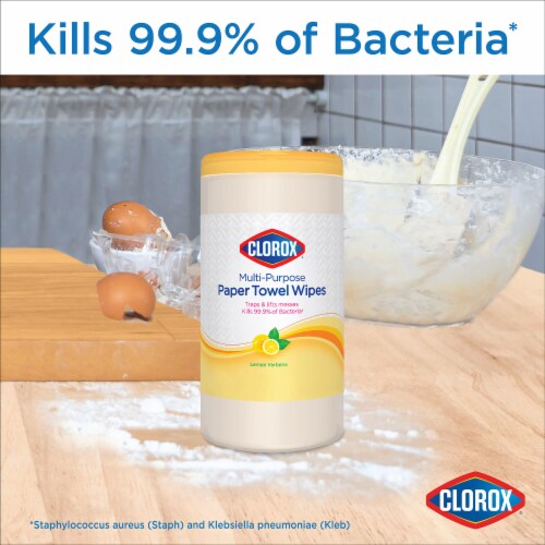 Clorox Jasmine Scent Paper Towel Wipes Perspective: left