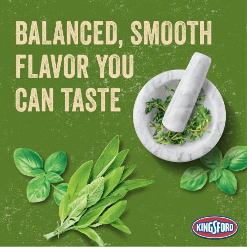 Kingsford Signature Flavors with Basil Sage and Thyme Charcoal Briquettes Perspective: left