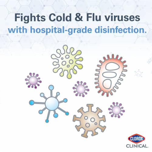 Clorox Clinical Germicidal Cleaner + Bleach Hospital Disinfectant Perspective: left