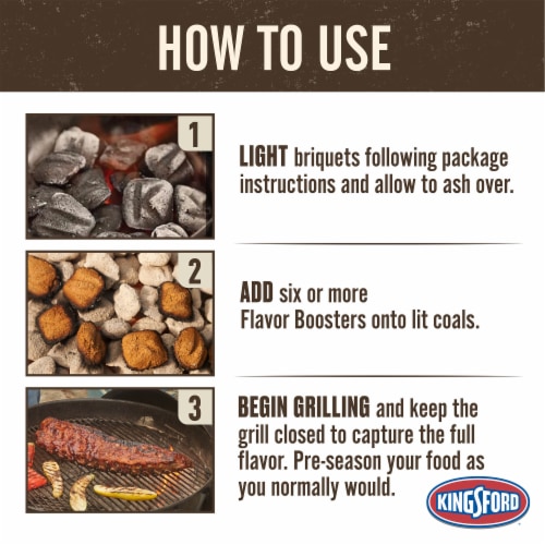 Kingsford Signature Flavors Memphis BBQ and Hickory Wood Flavor Boosters Perspective: left