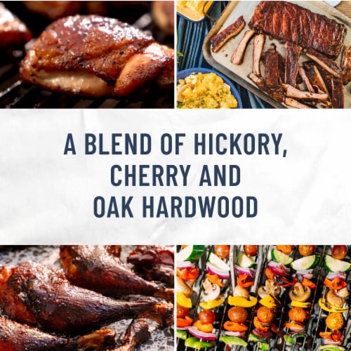 Kingsford 100% Natural Hardwood Grillmaster's Choice Wood Pellets, Hickory, Cherry and Oak Perspective: left