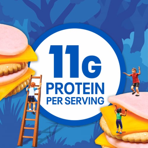 Lunchables Turkey & Cheddar Cracker Stackers with Capri Sun Drink & Reese's Cup Kids Lunch Meal Kit Perspective: left