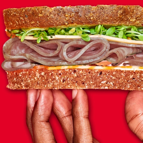 Oscar Mayer Beef Cotto Salami Thin Sliced Lunchmeat Perspective: left