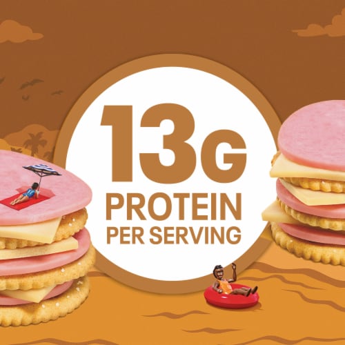 Lunchables Ham & Swiss Cracker Stackers Snack Kit Perspective: left