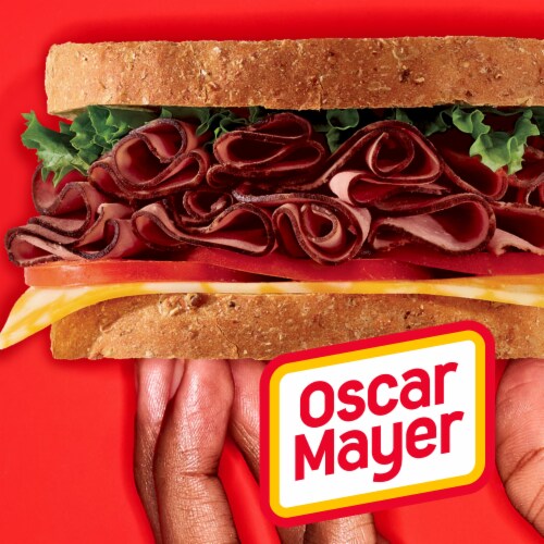 Oscar Mayer Deli Fresh Slow Roasted Roast Beef Sliced Deli Meat Perspective: left