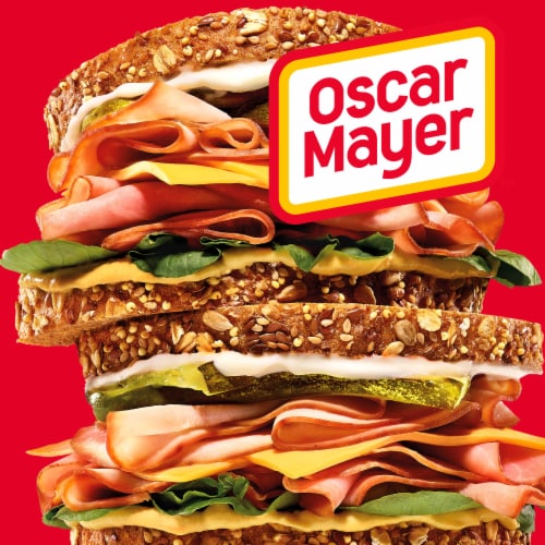 Oscar Mayer Sub Kit with Smoked Ham & Smoked Turkey Breast Sliced Deli Lunch Meats Variety Pack Perspective: left