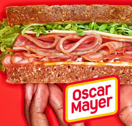 Oscar Mayer Sub Kit with Smoked Ham & Cotto Salami Thin Sliced Lunchmeat Perspective: left