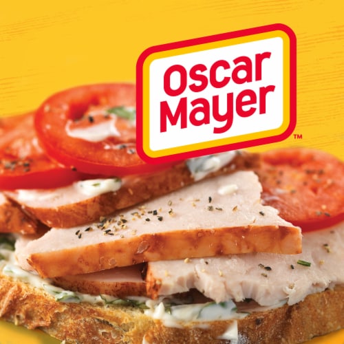 Oscar Mayer Carving Board Applewood Smoked Turkey Breast Thin Sliced Lunchmeat 7.5 oz Perspective: left